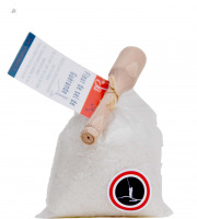 Artisans du Sel - Fleur de Sel de Guérande naturelle 100g -  Pelle en hêtre | Artisans du Sel