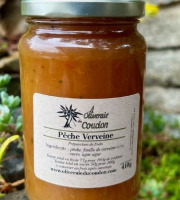 L’Oliveraie du Coudon - Confiture de pêche verveine 400Gr