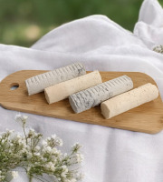 Ferme de L'Or Blanc - Lot de 2 Bûches Blanches et 2 Bûche Cendrées