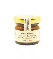 Secrets Incomparables - Pâte à Tartiner Noisette du Piémont IGP Chocolat Lait Croustillant 30g