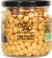 CLAC Conserverie - Pois Chiche au Naturel bio - 400g