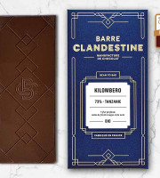 Barre Clandestine - Tablette de chocolat noir grand cru - Kilombero 73% - bean to bar