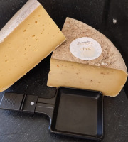 Ferme des Petits Monts - Lot Raclette fermière NATURE/CEPE BIO - 2x 1/4 de meule