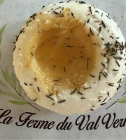 La Ferme du Val Vermand - Fromage de chèvre frais miel et thym  x1