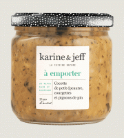 Karine & Jeff - Cocotte de petit épeautre, courgettes et pignons de pin 6x350g