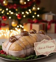 Ferme de la Paumerais - ROTI DE CHAPON FARCI - 3 Kg