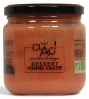 CLAC Conserverie - Dessert pomme fraise bio - 400g