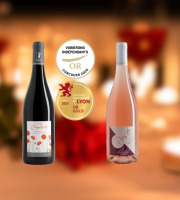 Domaine de la Chopinière du Roy - À deux c’est mieux - Coffret Duo vin de Loire Rouge et Rosé Fruité pour couple - 2 x 75 cl