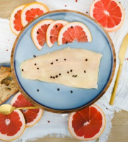 Les Viviers Cathares - Gravlax de truite bio au poivre et au pamplemousse 250g
