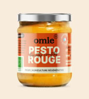 Omie - Pesto rouge bio - basilic d'Île-de-France - 190 g