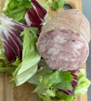 Ferme de Pleinefage - Saucisson à l'ail à l ancienne - morceau de 250g sous vide