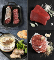 Bisons d'Auvergne - Menu de Pâques: Saucisson, terrine, pavés et hachés - 4 pers