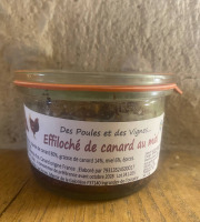 Des Poules et des Vignes à Bourgueil - Effiloché de canard au miel
