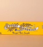 Maison Jonquier - Nougat noir souple - 200g - 60% d'amandes - Artisanal
