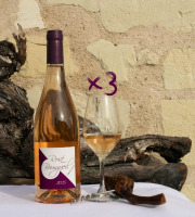 Domaine de la Chopinière du Roy - Lot de 3 Bouteilles de Rosé Sec et Fruité - 3 x 75 cl