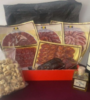 IBERICO & CO - Coffret Premium - Charcuterie Ibérique Bellota & vin et huile