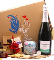 Le safran - l'or rouge des Ardennes - Coffret cadeau Noel Champagne Brut AOC "Le Gourmand"