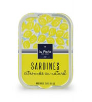 La Perle des Dieux - Sardines citronnées au naturel BIO - lot de 4 boîtes