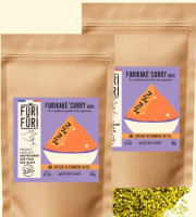 FuriFuri - Condiment sésame & algues- Furikaké- éco recharge Curry doux Duo