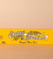 Maison Jonquier - Nougat noir dur - 200g - 60% d'amandes - Artisanal