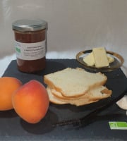 La Ferme du Montet - Confiture Extra d'abricots vanille BIO - 220 g