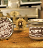 Charcuterie Mannei - Rillettes Fermières au Porc Noir Nustrale à la Châtaigne