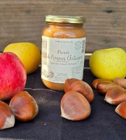 Le verger bio de Quinsac - Purée de pomme/chataigne 380gr BIO et DEMETER