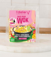 L'Atelier V* - Base pour WOK - Lentille Jaune, mangue, curry, cajou et citron vert