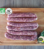 Ferme GAEC Côte Pardin - [Précommande] 12 Saucisses de Bœuf BIO Race Aubrac – 860 g - BARBECUE