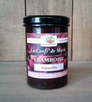 Le Domaine du Framboisier - Confiture allégée en sucre Framboise et Vanille 250g