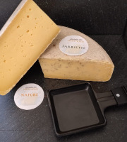 Ferme des Petits Monts - Lot Raclette fermière NATURE/SARRIETTE BIO - 2x 1/4 de meule