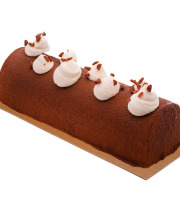 Gemelli - Gelati & Sorbetti - Bûche glacée - 8 à 10 personnes -  Escale Chocolatée : Bûche aux 3 Chocolats