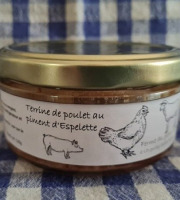 Ferme du Groin à L’Airbe - Terrine de poulet au piment d'Espelette 180g