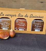 Le verger bio de Quinsac - Coffret 3 confitures BIO