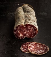 Thierry Salas, fumage artisanal - Saucisson de porc noir fumé - Tranché, sous vide - 100 G