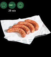 Nemrod - Saucisses de Sanglier au Piment d'Espelette (Par 4) (130g/pièce - 520g/colis)