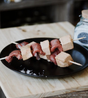PALMAGRI - Brochette d'aiguillettes de canard et foie gras 220g