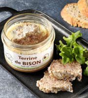 Bisons d'Auvergne - Terrine de Bison  180g x 12 unités