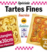 Ferme Sereine en Périgord - Pâte Feuilletée pur beurre - 2 rectangles - Épais 2 mm - 480g - Spécial Tartes Fines