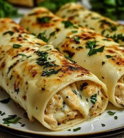 Graines Précieuses - Rouleaux de pâtes fraîches aux poulets et champignons forestiers