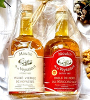 Moulin de la Veyssière - Duo d’huiles Noix & Noisette - 2 x 10 cl