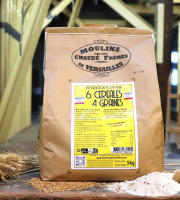 Moulins de Versailles - Préparation Pour Pain Maison Aux 6 Céréales Et 4 Graines - 5kg