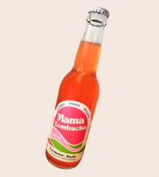 Mama Kombucha - Lot de Kombucha Byron Bay 12 X 33cl -Kombucha Framboise, Basilic