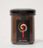 L'AMBR'1 Caramels et Gourmandises - Pâte À Tartiner Praliné Craquant - Pot De 200g