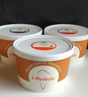 O Maribelle - Lot de 3 sorbets plein fruit 1 litre