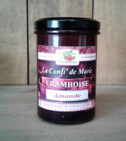 Le Domaine du Framboisier - Confiture allégée en sucre Framboise et Amande 250g