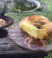 Des Poules et des Vignes à Bourgueil - Brioche fourée  au foie gras de canard