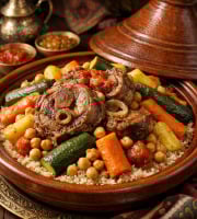 Le Paradis d'Escargot - Couscous d agneau et c'est légumes