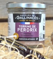 Terre de Gallie - Terrine de perdrix poivres cranberries x 20