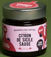 Les Délices de l’Ogresse - Confiture Extra Bio Citron de Sicile Sauge 140g